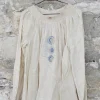Blusen*Ewa i Walla Bluse 44776 aus zarten Karogewebe in creme - softer Voile
