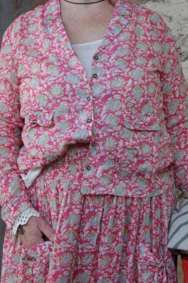 Blusen*Ewa i Walla * Bluse 44118 CECILIA mit süßem flower print (original) - softer Voile