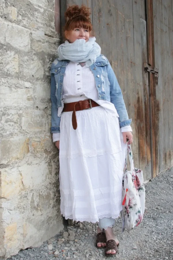 Blusen*Ewa i Walla Bluse 44983 EMELIE in weiss (white) - reine Knitterbaumwolle