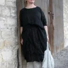 Blusen*Ewa i Walla Bluse 44962 GERD in schwarz (black) - softe Sushi Voile aus Baumwolle & Viskose