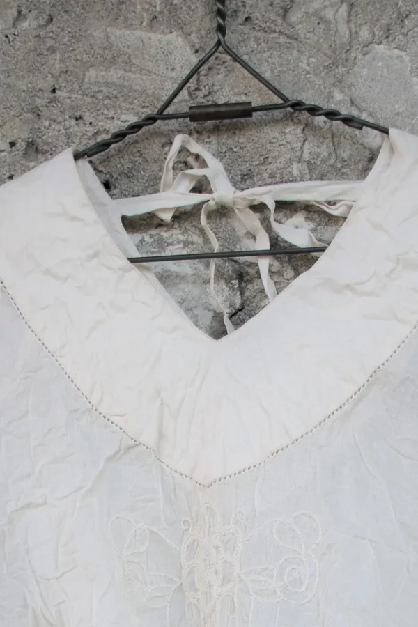 Blusen*Ewa i Walla Bluse 44910 ROSMARI in creme mit Stickereien- reiner, softer Organza