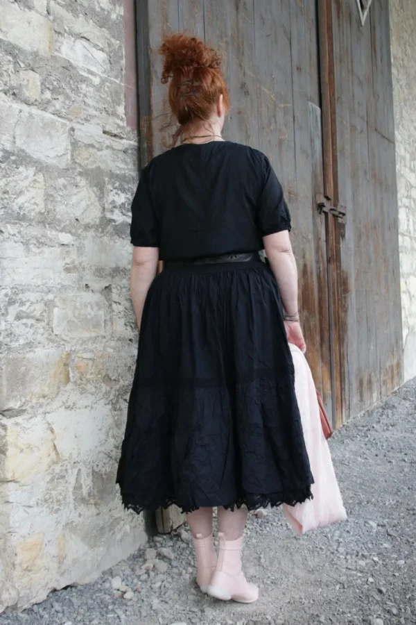 Blusen*Ewa i Walla Bluse 44960 SAGA in schwarz (black) - softer Sushi Voile aus Baumwolle & Viskose