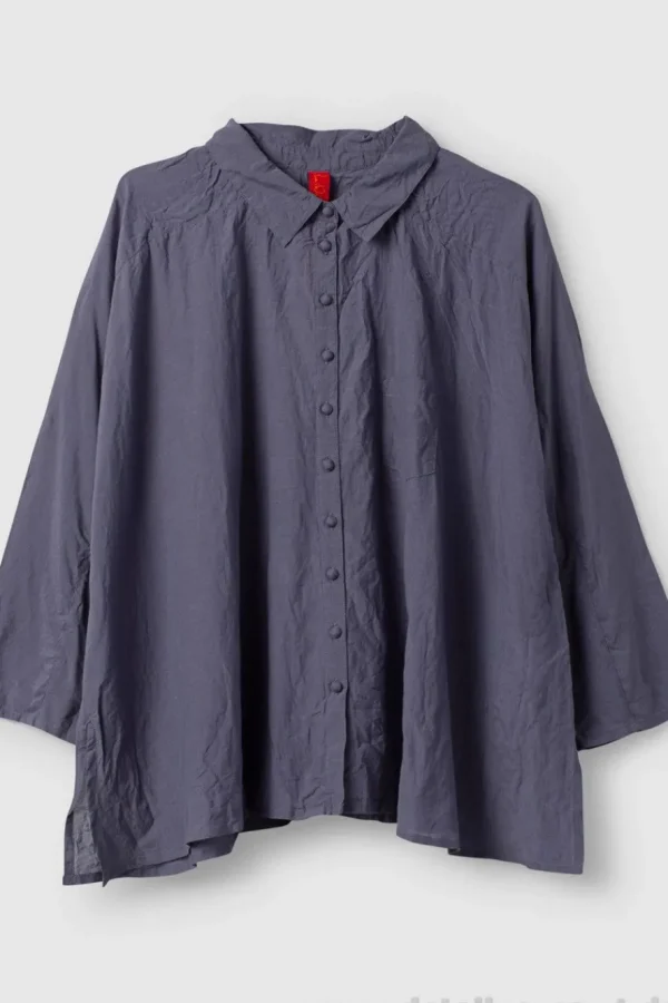 Blusen*Ewa i Walla Bluse ERIS 44125 in blau (blue) - Sushi Voile aus Baumwolle und Viskose
