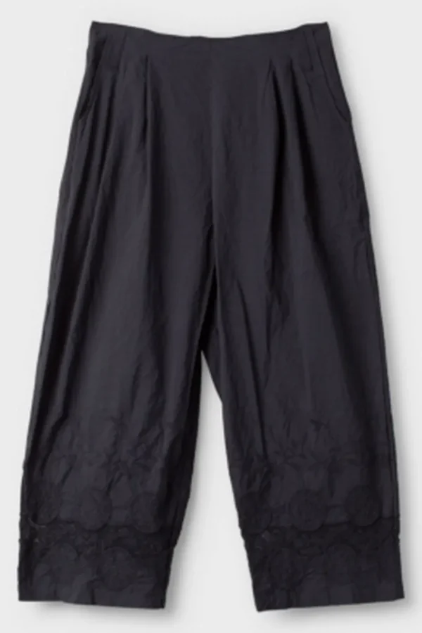 Hosen*Ewa i Walla Hose 11396 AMINA in schwarz (black) - reine Knitterbaumwolle