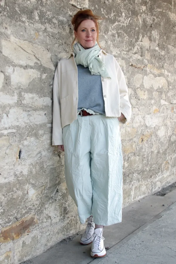 Hosen*Ewa i Walla Hose BOTVI 11425 in softes mint (soft jade) - reine Knitterbaumwolle