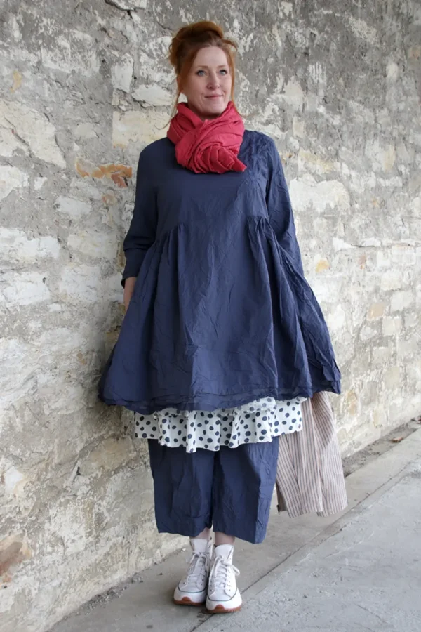 Hosen*Ewa i Walla Hose BOTVI 11425 in blau (blue) - reine Knitterbaumwolle