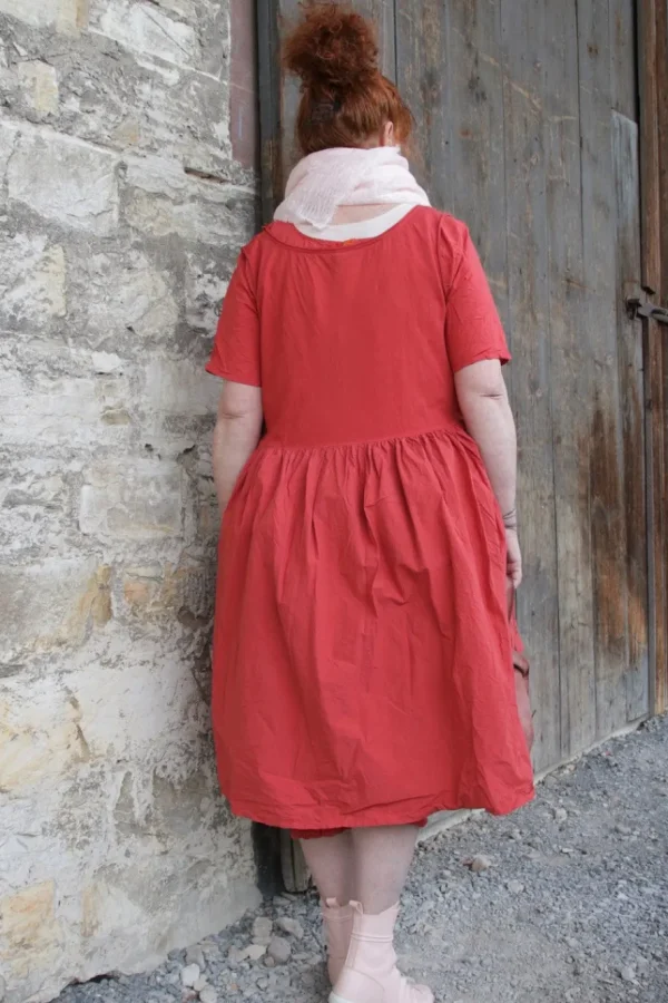 Kleider*Ewa i Walla Kleid 55859 ALISON in rosenrot (rose) - reine Knitterbaumwolle