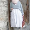 Kleider*Ewa i Walla Kleid 55849 BARBRO in reinweiss (white) - reine Knitterbaumwolle
