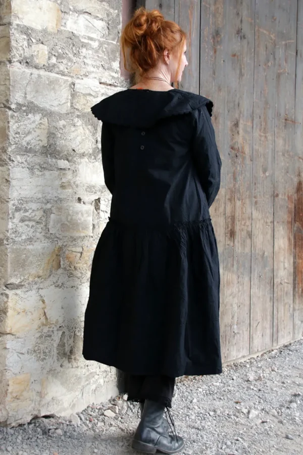Kleider*Ewa i Walla * Kleid 55865 LEONOR in schwarz (black) - reine Knitterbaumwolle