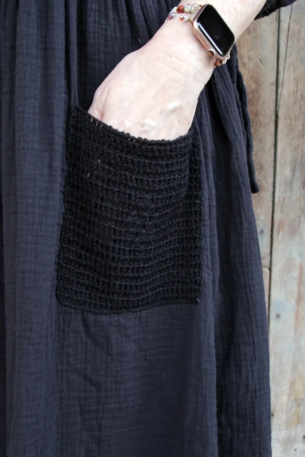 Kleider*Ewa i Walla * Kleid 55866 LISE-LOTT in vintage schwarz (black) - softe Winterbaumwolle