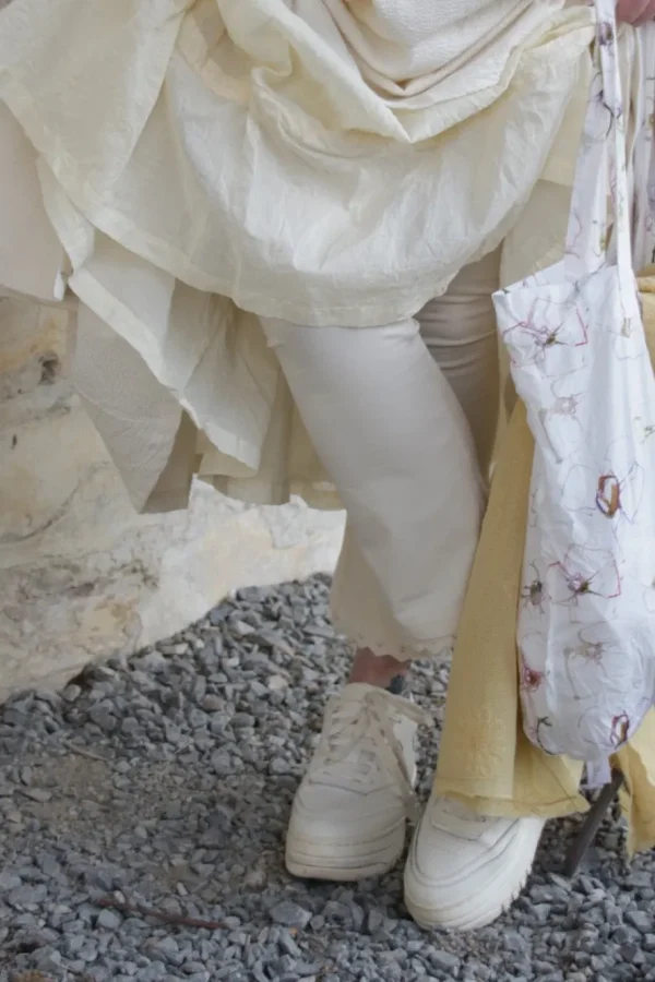 Kleider*Ewa i Walla Kleid 55895 RUBY in cremeweiss (cream) - Seersucker aus reiner Baumwolle