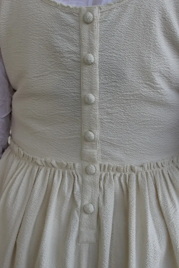 Kleider*Ewa i Walla Kleid 55895 RUBY in cremeweiss (cream) - Seersucker aus reiner Baumwolle