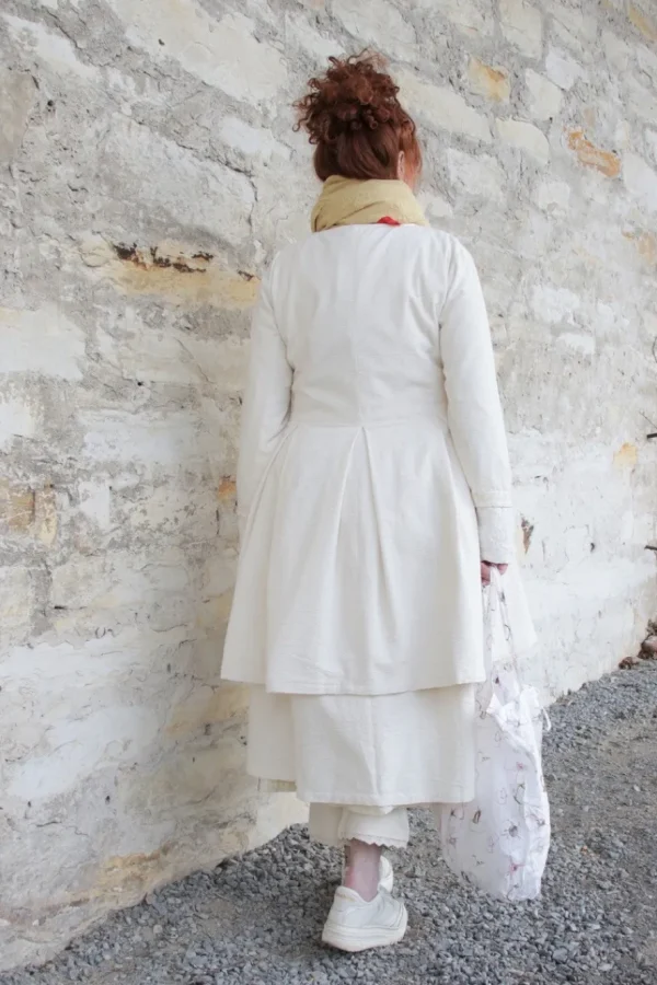 Kleider*Ewa i Walla Kleid 55895 RUBY in cremeweiss (cream) - Seersucker aus reiner Baumwolle