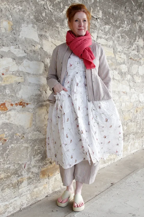 Kleider*Ewa i Walla Kleid GULL-BRITT 55889 in Flower Print (original) - reine Knitterbaumwolle