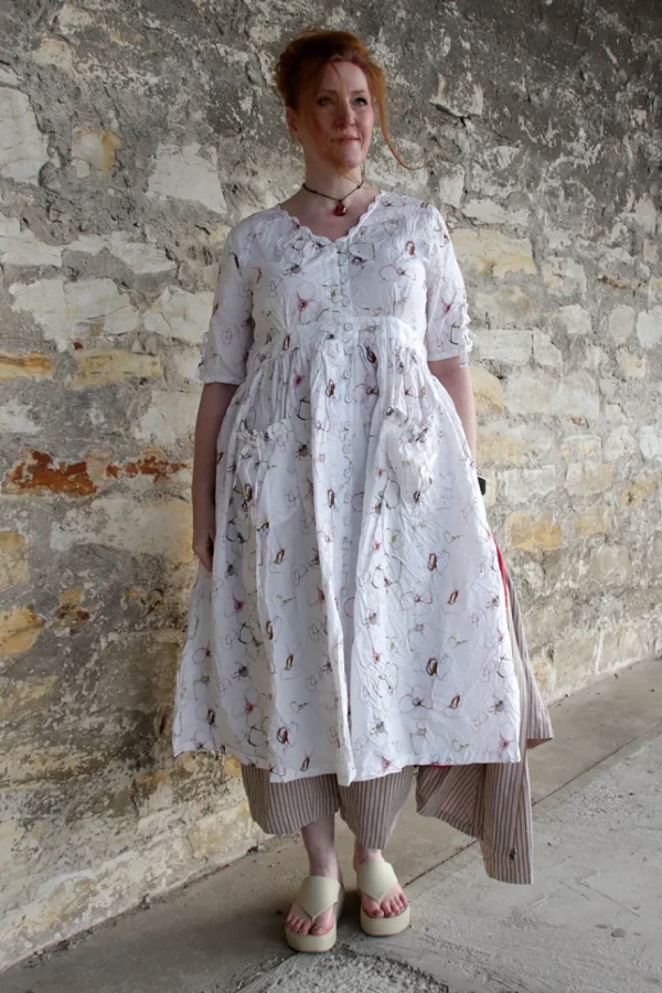 Kleider*Ewa i Walla Kleid GULL-BRITT 55889 in Flower Print (original) - reine Knitterbaumwolle