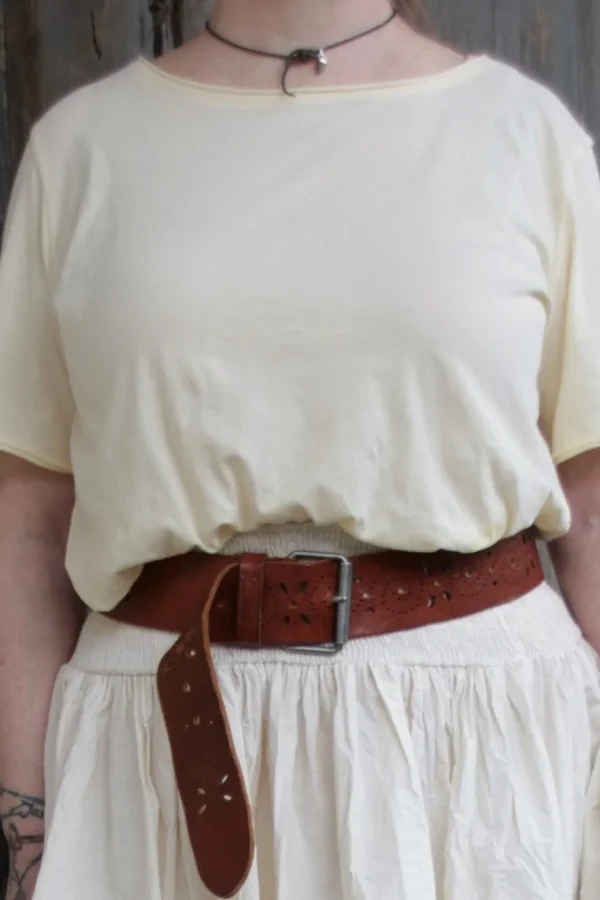 Shirts*Ewa i Walla Kurzarm-Shirt 44979 INEZ in pastellgelb (vanilla) - softer Jersey