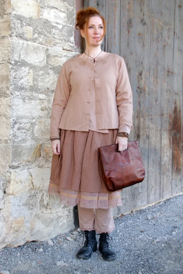 Leggings*Ewa i Walla * Leggings 11410 ELLEN in altrose (taupe) - softe Baumwolle mit Elasthan