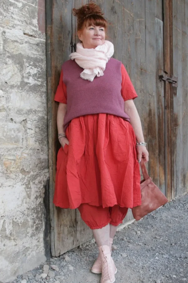Pullunder | Pullover*Ewa i Walla Pullunder 33374 GUNDA in himbeerrot (heather) - 80% recycelte Baumwolle