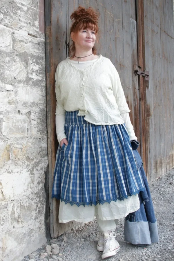 Röcke*Ewa i Walla Rock 22223 CASANDRA im hellen mint (soft mint) - Organza aus reiner Baumwolle