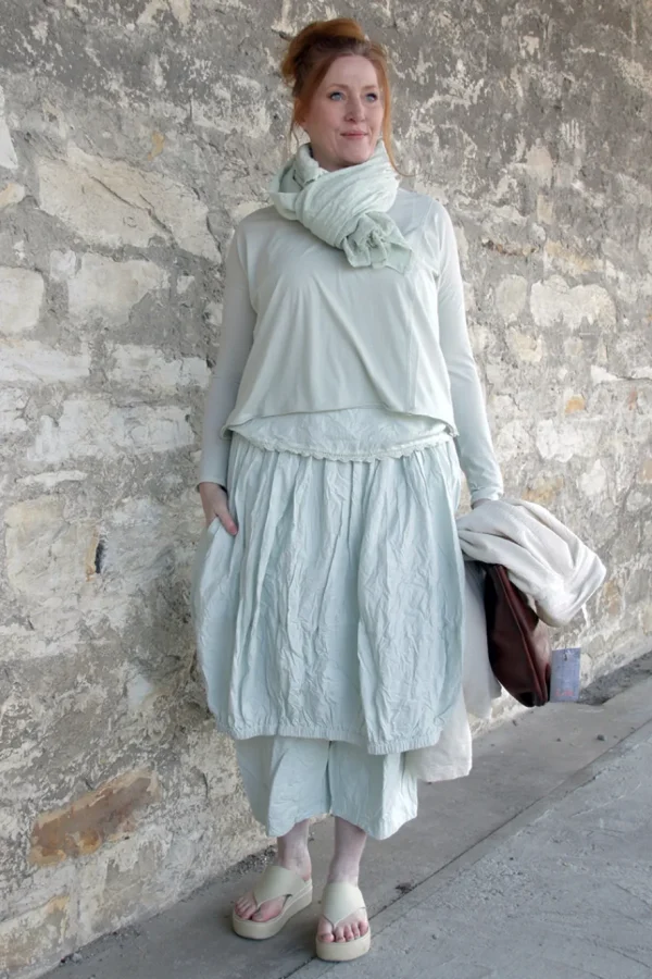 Röcke*Ewa i Walla Rock DESIRE 22269 in zartem mint (soft jade) - reine Knitterbaumwolle