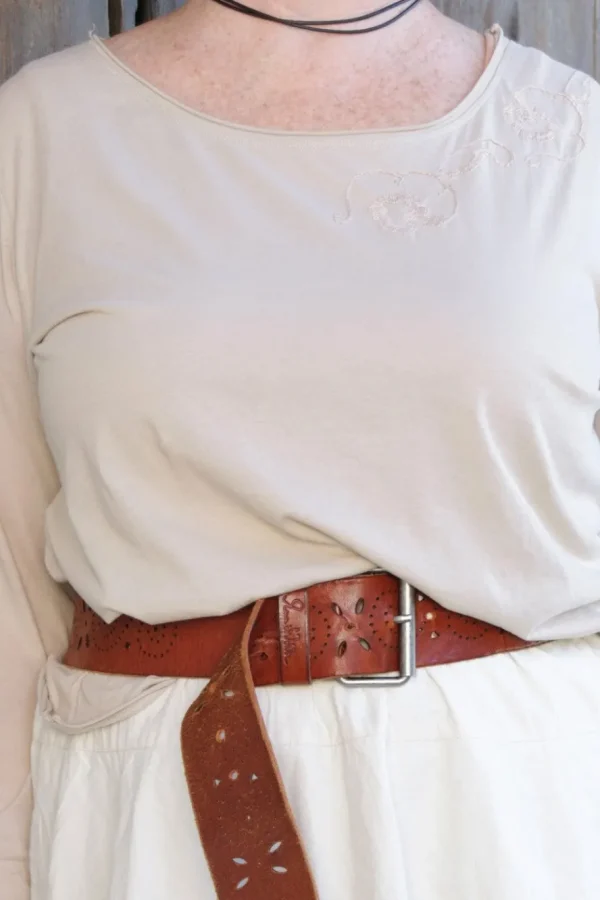 Shirts*Ewa i Walla Shirt 44943 TYRA in sand/natur (pearl) - Jersey aus reiner Baumwolle