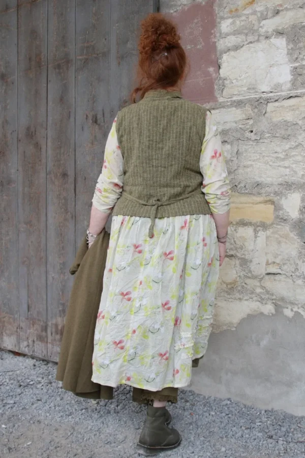Kleider*Ewa i Walla SUMMER SPECIALS Kleid 55910 MANJA in creme mit Flowerprint - luftiger Voile