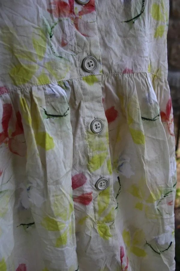 Kleider*Ewa i Walla SUMMER SPECIALS Kleid 55910 MANJA in creme mit Flowerprint - luftiger Voile