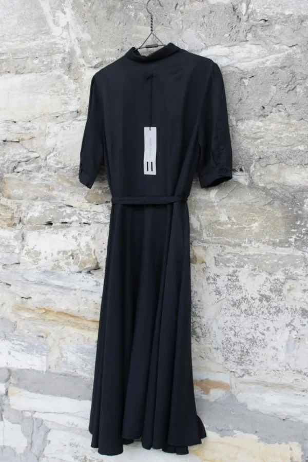 Kleider*Hannes Roether Maxi-Kleid 210840 KONFEKT in schwarz - Cupro & Baumwolle